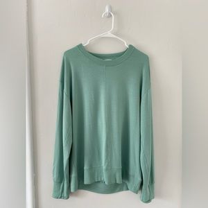 Oversized open back sweatshirt